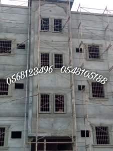 ديكورات خارجيه اسمنتية وجي ار سي.