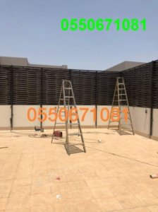 تركيب السواتر بجميع أنواعها  سواتر بلاستيك خشبيه  سواتر حديد مجدول