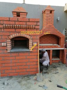 بناء فرن حجري فرن بيتزا فرن معجنات تركيب شواية مطعم