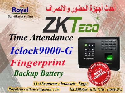 جهاز حضور وانصراف ماركة ZK Teco  موديل Iclock9000-G
