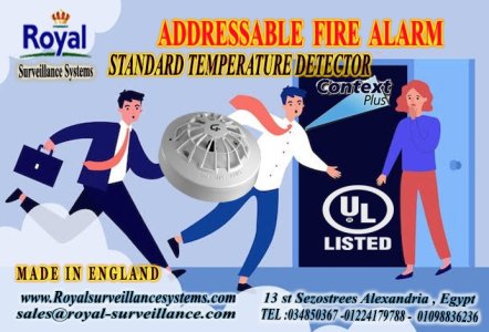 حساس حرارة الحريق Addressable اعتماد امريكي