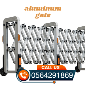 حواجز معدنية لتنظيم الحشود متحركة بعجلات جدة