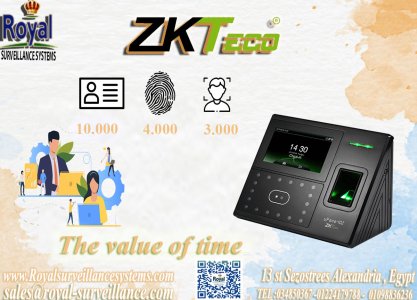 جهاز حضور و انصراف ببصمة وجه و اصبع و كروت ID في اUFACE402 SILKID BY ZKTECO
