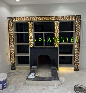 تصميم مشب مودرن تفصيل وجار خشب