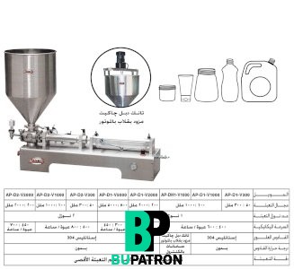 ماكينة تعبئة الكريمات بالحجم ديسك توب – نيوماتيك – نصف أوتوماتيك