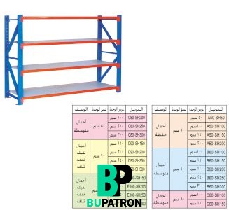 أنظمة أرفف للمصانع والمستودعات