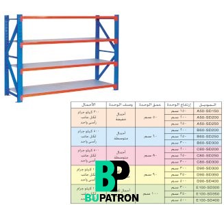 أنظمة أرفف للمصانع والمستودعات