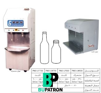 ماكينة تعبئة سوائل بالحجم – ميكانيكا – نصف أوتوماتيك