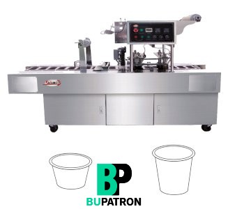 ماكينة أفقية حجمية ( تعبئة + غلق ) الأكواب 2 كافيتى – أوتوماتيك