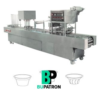 ماكينة أفقية حجمية ( تعبئة + غلق ) الأكواب 6 كافيتى – أوتوماتيك