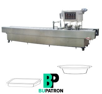 ماكينة أفقية ( تعبئة + غلق ) الأطباق 1 كافيتى – أوتوماتيك. موديل P-TRAY/T