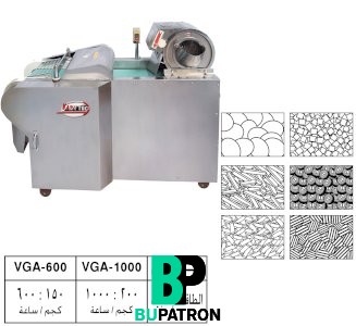 ماكينة تقطيع ثمار الخضار الإسطوانية والدائرية إلى شرائح ومكعبات