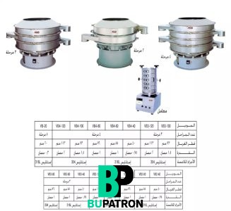 ماكينات غربلة وتدريج البودر والحبيبات