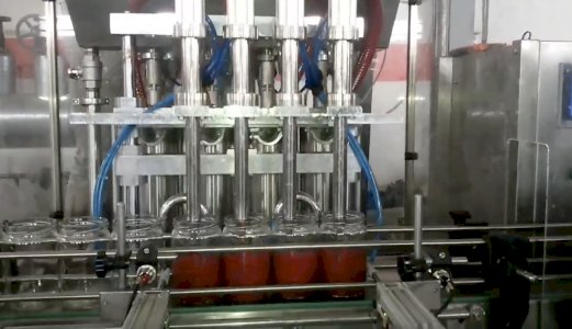 آلة تعبئة 4 رؤوس آلية