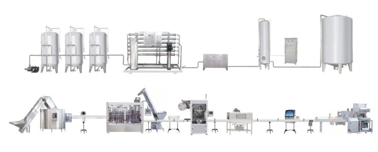 خطوط تنقية وتعبأة المياه الطبيعي